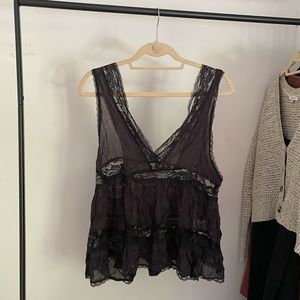 Free People Lace Swing Tank
